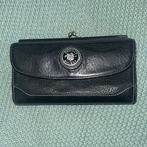 Dooney & Bourke Black Leather Clutch Wallet